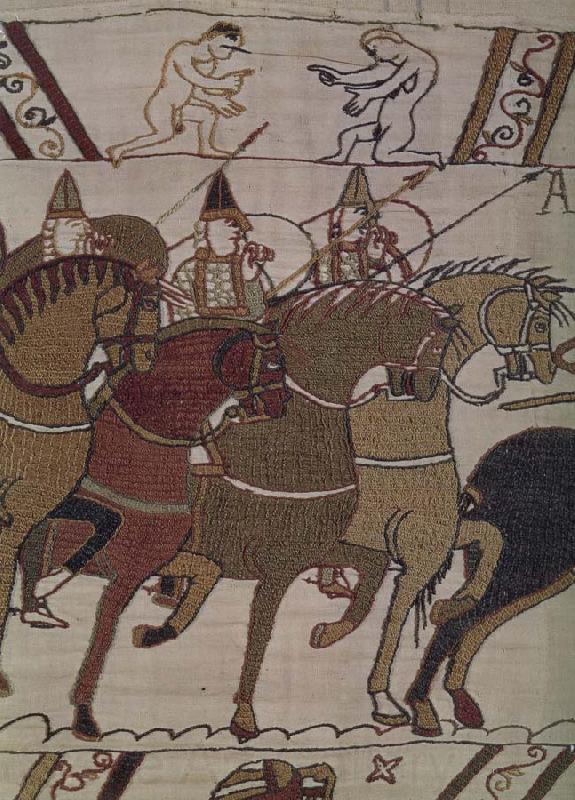 unknow artist Frankeich knight in the attack on Harold, out of the carpet of Bayeux Norge oil painting art